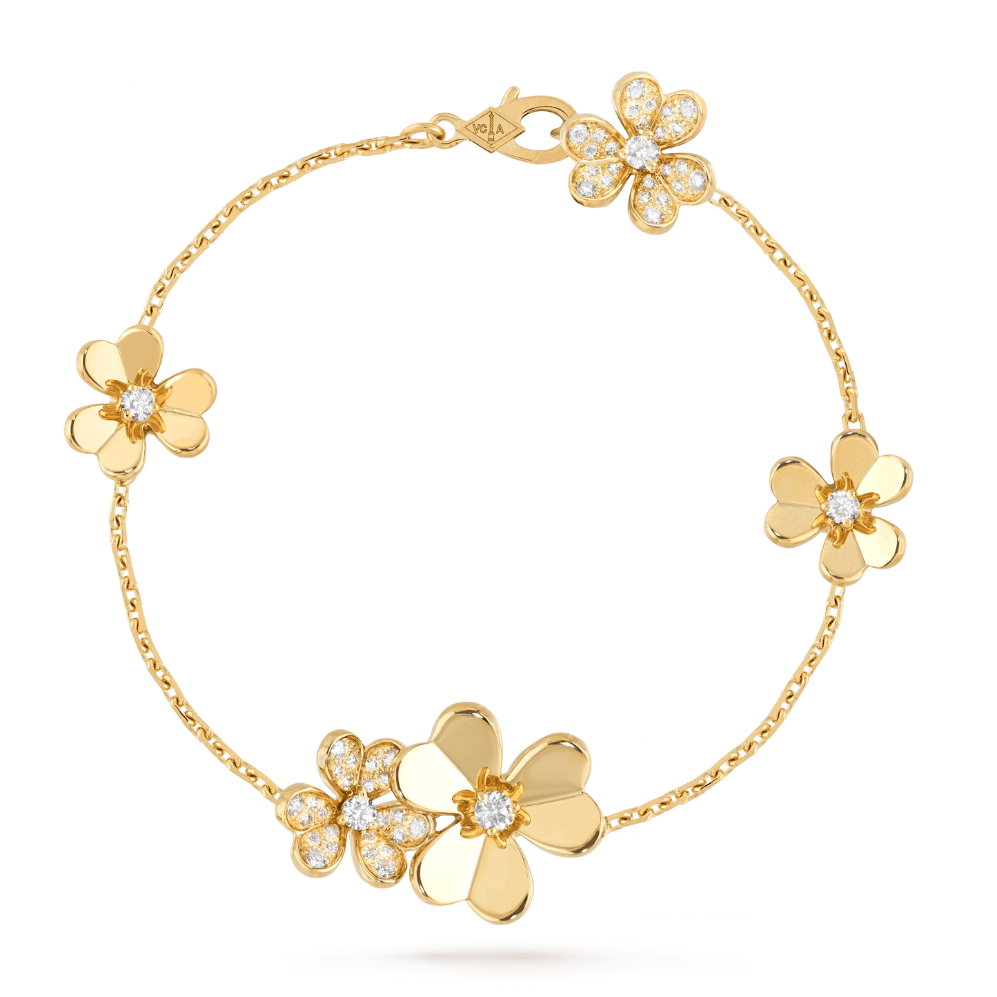 [CiCi]FRIVOLE GOLD 5 FLOWERS BRACELET