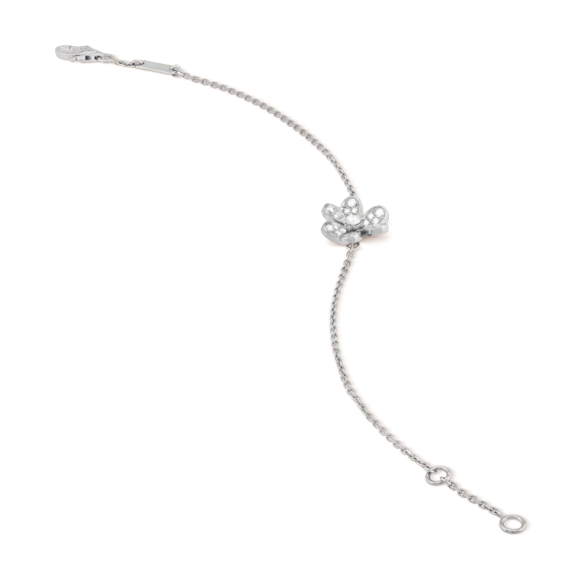 [CiCi]FRIVOLE SILVER FLOWER DIAMOND BRACELET