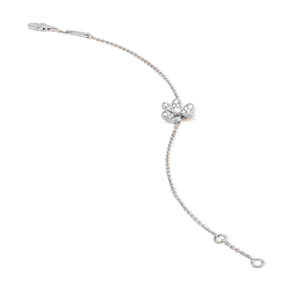 [CiCi]FRIVOLE SILVER FLOWER DIAMOND BRACELET