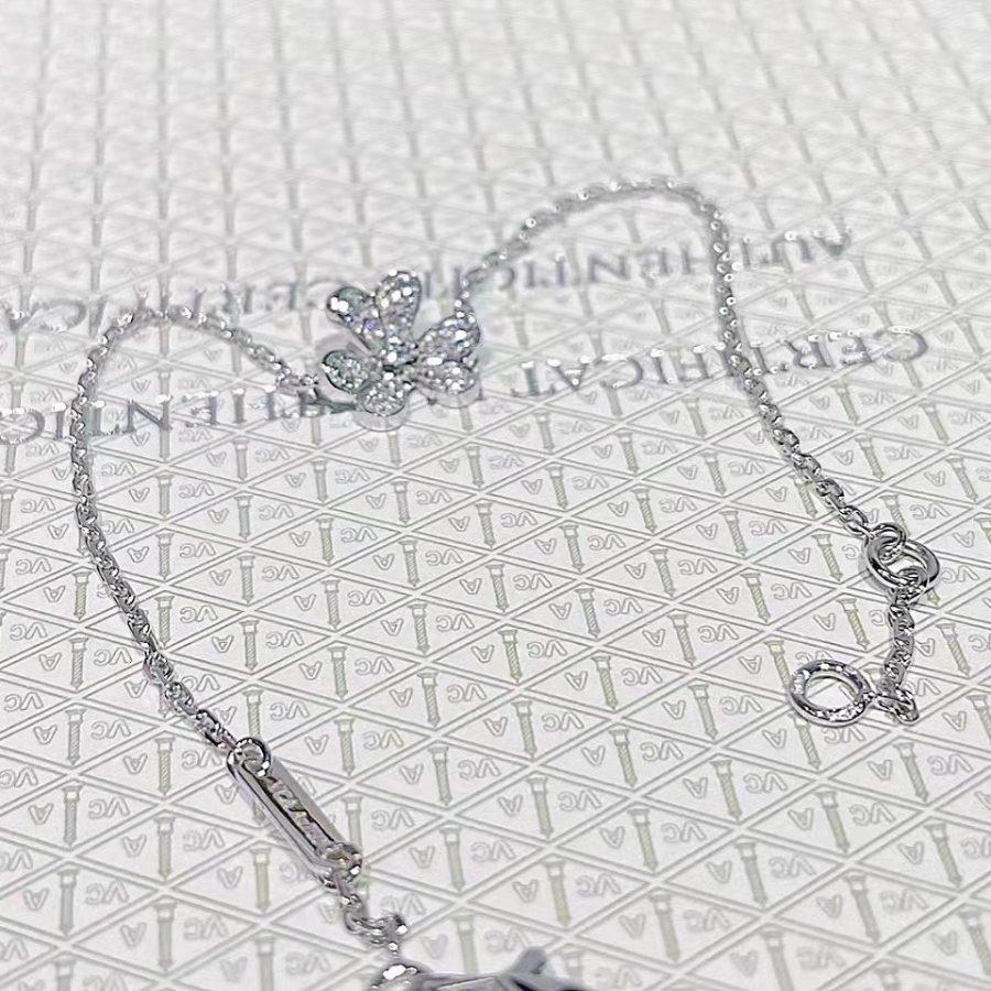 [CiCi]FRIVOLE SILVER FLOWER DIAMOND BRACELET