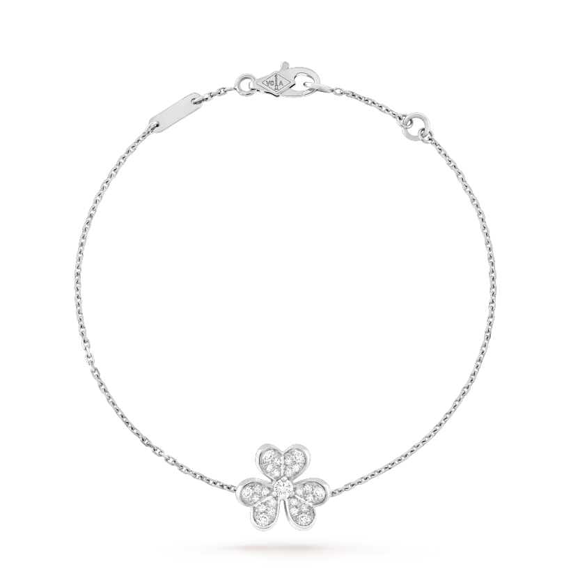 [CiCi]FRIVOLE SILVER FLOWER DIAMOND BRACELET