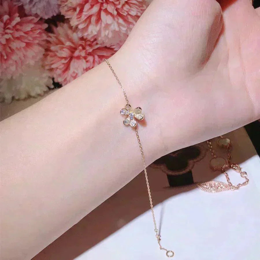 [CiCi]FRIVOLE GOLD FLOWER DIAMOND BRACELET
