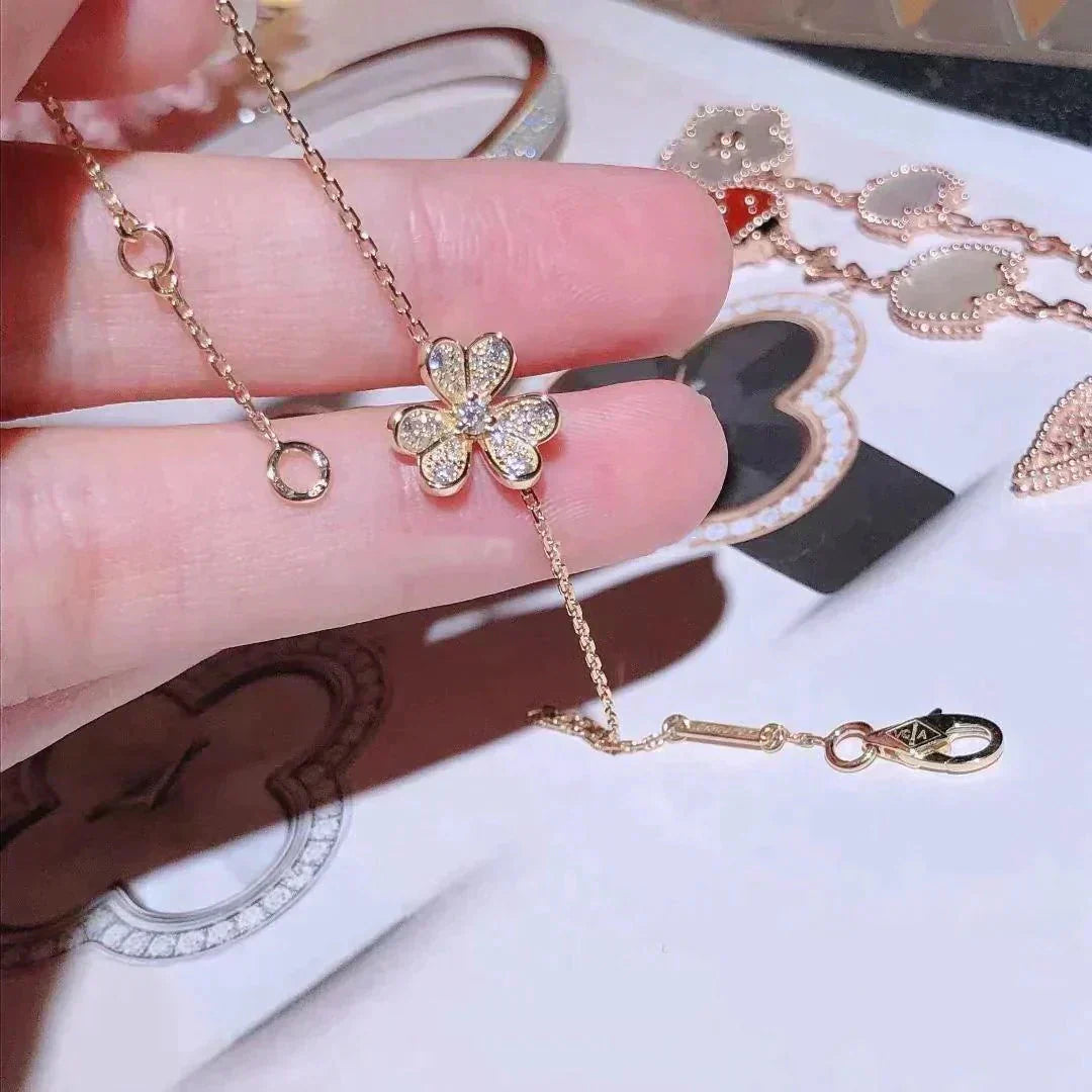 [CiCi]FRIVOLE GOLD FLOWER DIAMOND BRACELET