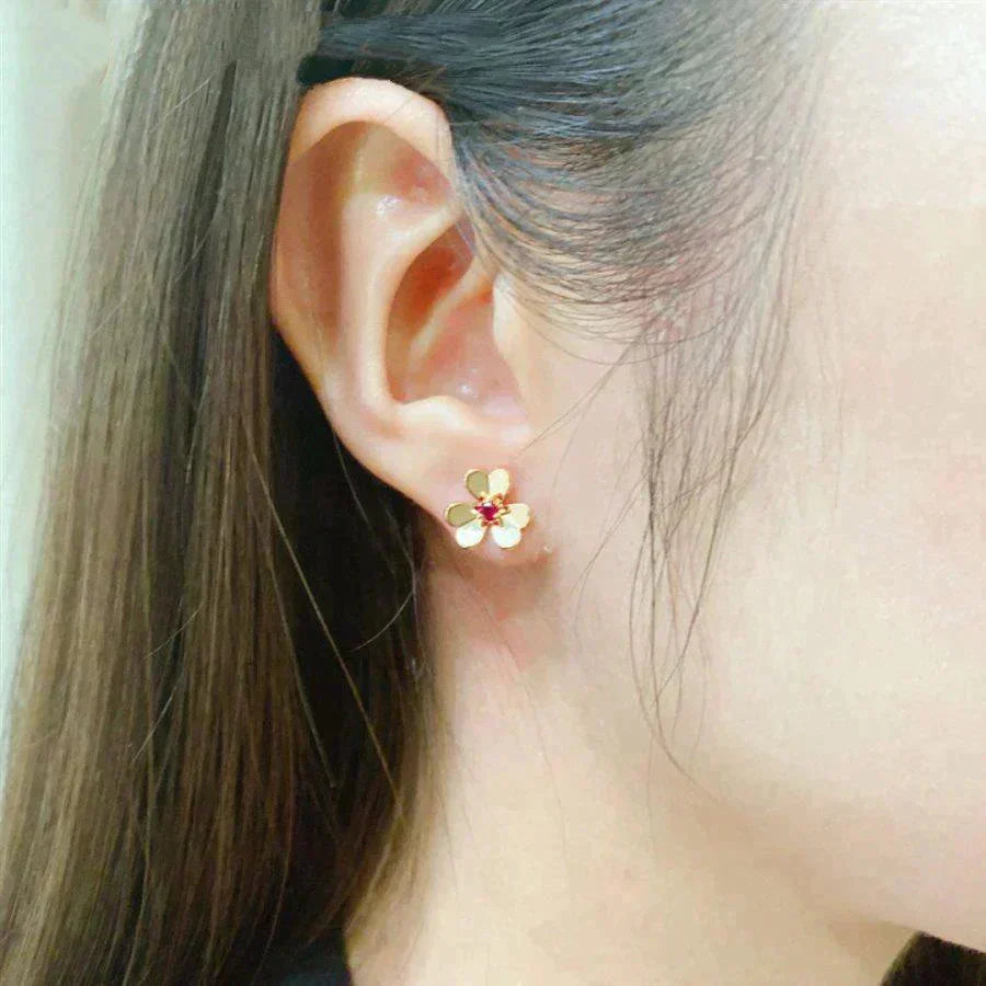 [CiCi]FRIVOLE  FLOWER PINK EARRINGS