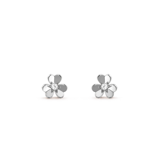 [CiCi]FRIVOLE MINI SILVER FLOWER EARRINGS