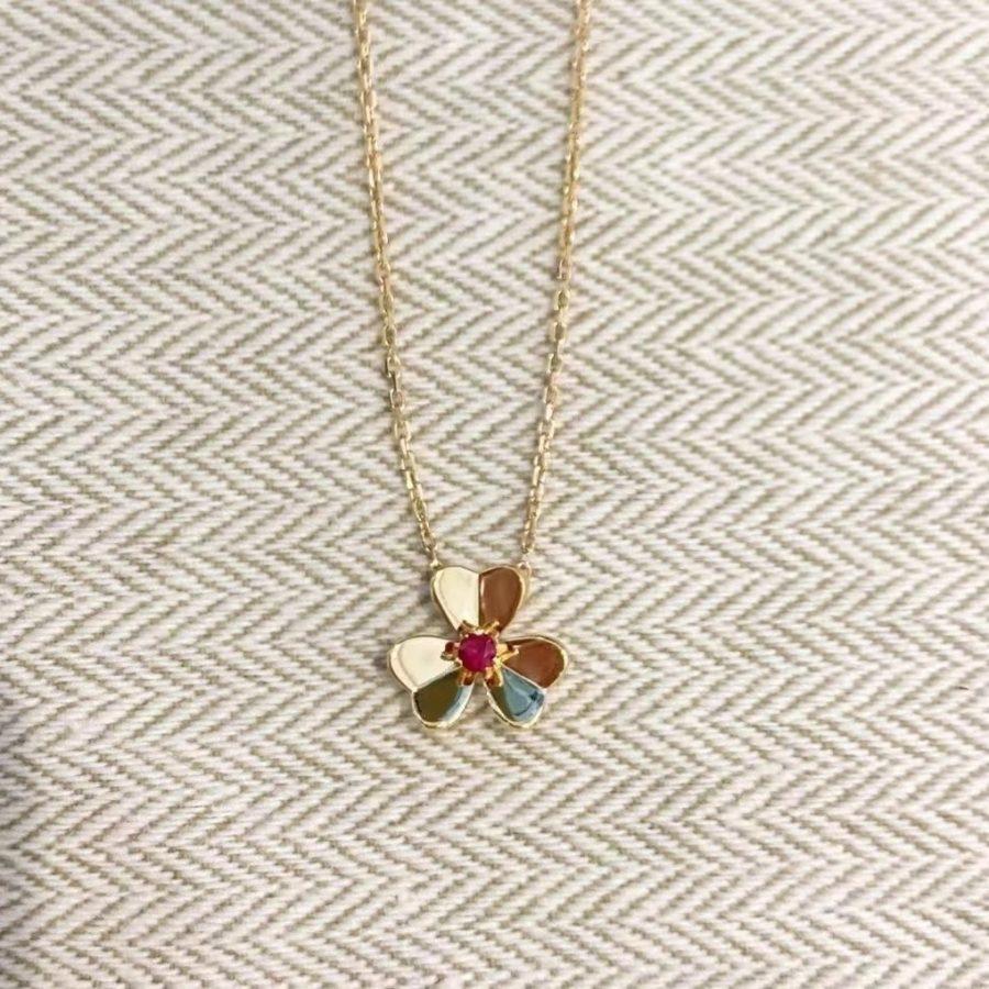 [CiCi]FRIVOLE GOLD FLOWER NECKLACE