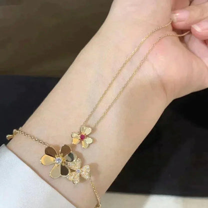 [CiCi]FRIVOLE GOLD FLOWER NECKLACE