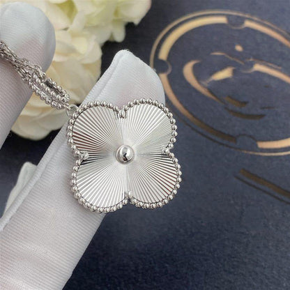 [CiCi]CLOVER 25MM SILVER BIG CLOVER NECKLACE
