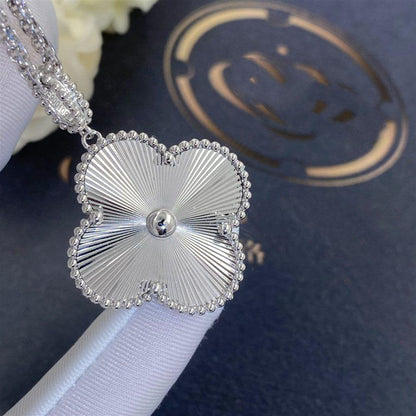 [CiCi]CLOVER 25MM SILVER BIG CLOVER NECKLACE