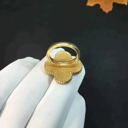 [CiCi]CLOVER MALACHITE RING