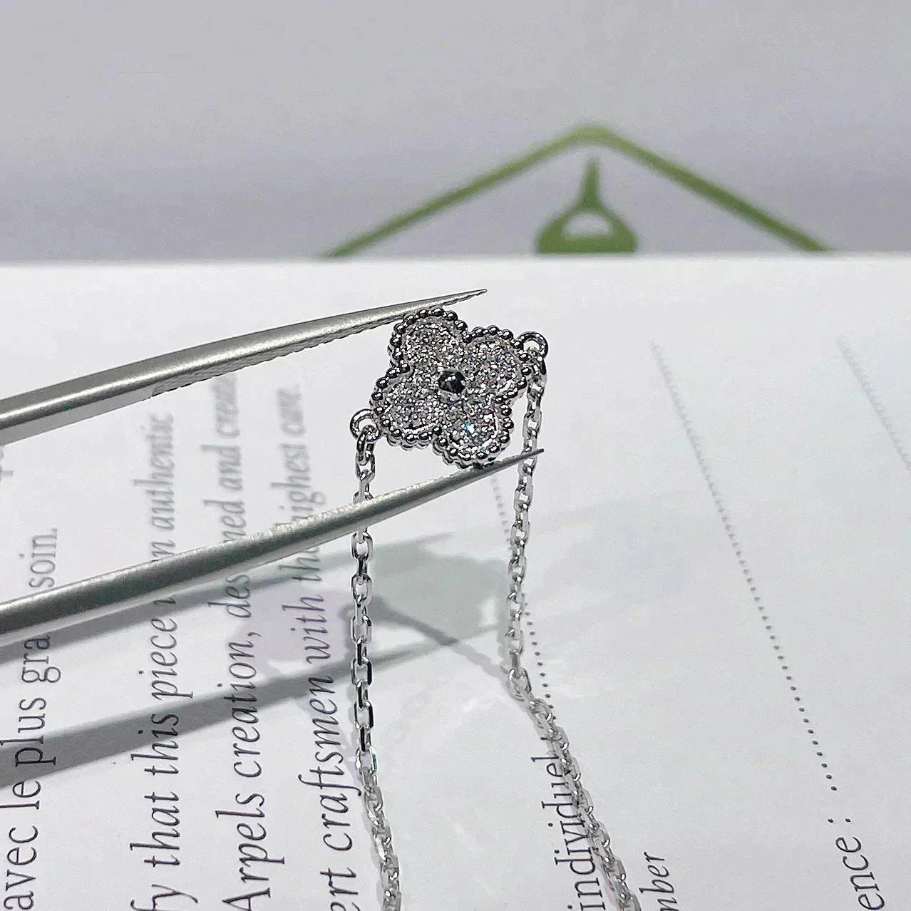 [CiCi]CLOVER  SINGLE FLOWER BRACELET SILVER