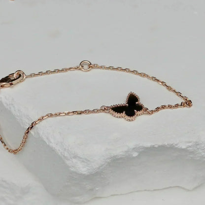 [CiCi]BUTTERFLY ONYX  BUTTERFLY BRACELET