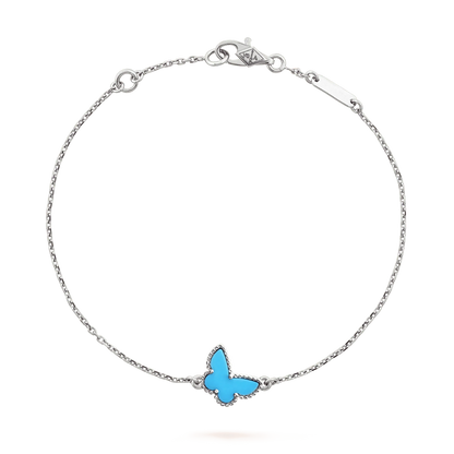 [CiCi]BUTTERFLY TURQUOISE BUTTERFLY BRACELET SILVER