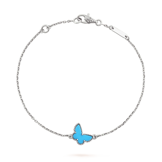[CiCi]BUTTERFLY TURQUOISE BUTTERFLY BRACELET SILVER