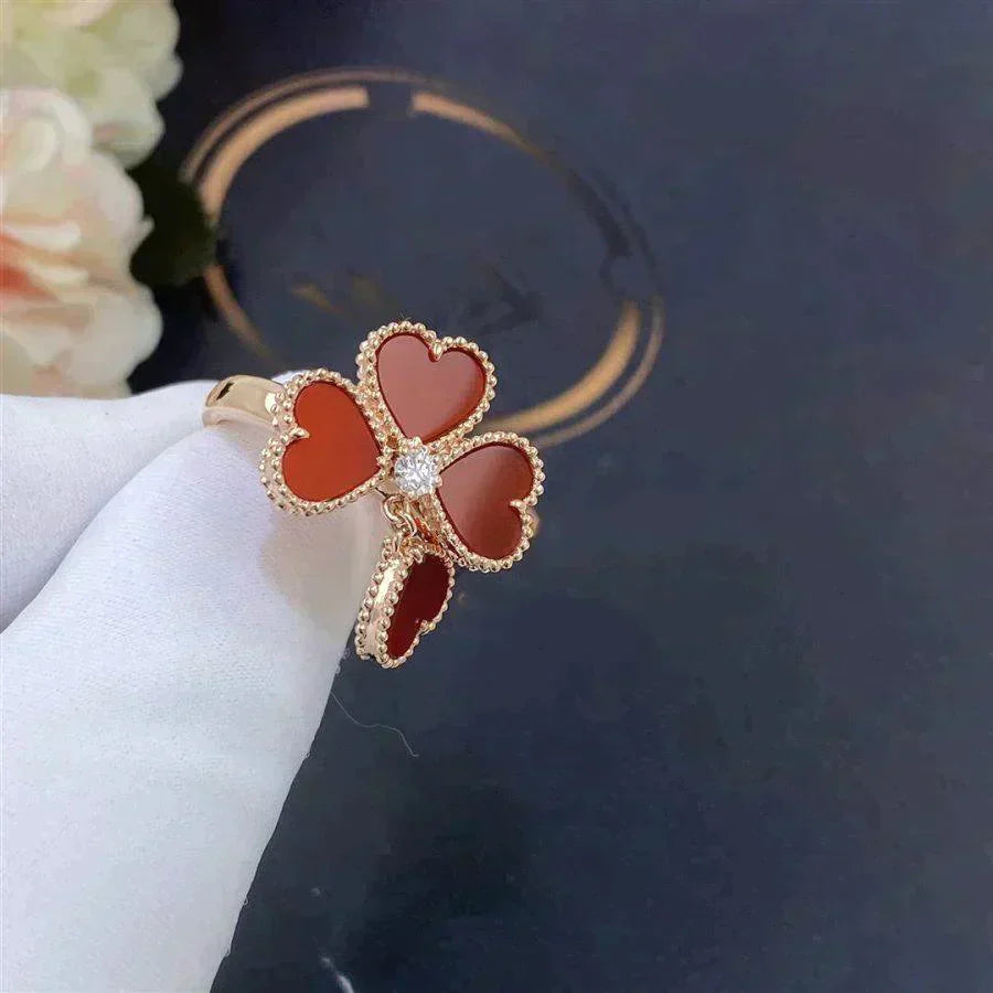 [CiCi]SWEET CLOVER CARNELIAN RING