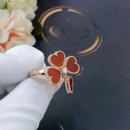[CiCi]SWEET CLOVER CARNELIAN RING