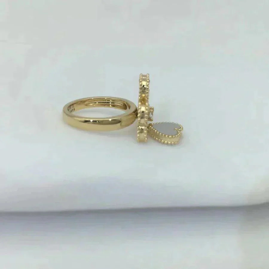 [CiCi]SWEET CLOVER WHITE MOP RING