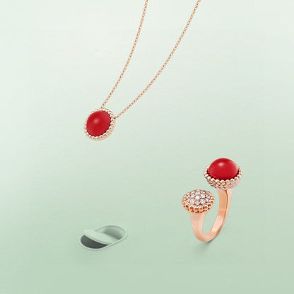 [CiCi]PERLEE COULEURS DIAMOND ROSE GOLD BETWEEN THE FINGER RING