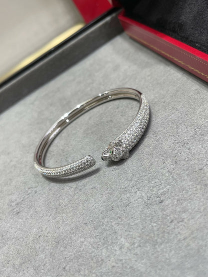 [CiCi]PANTHERE FULL DIAMOND OPEN BRACELET
