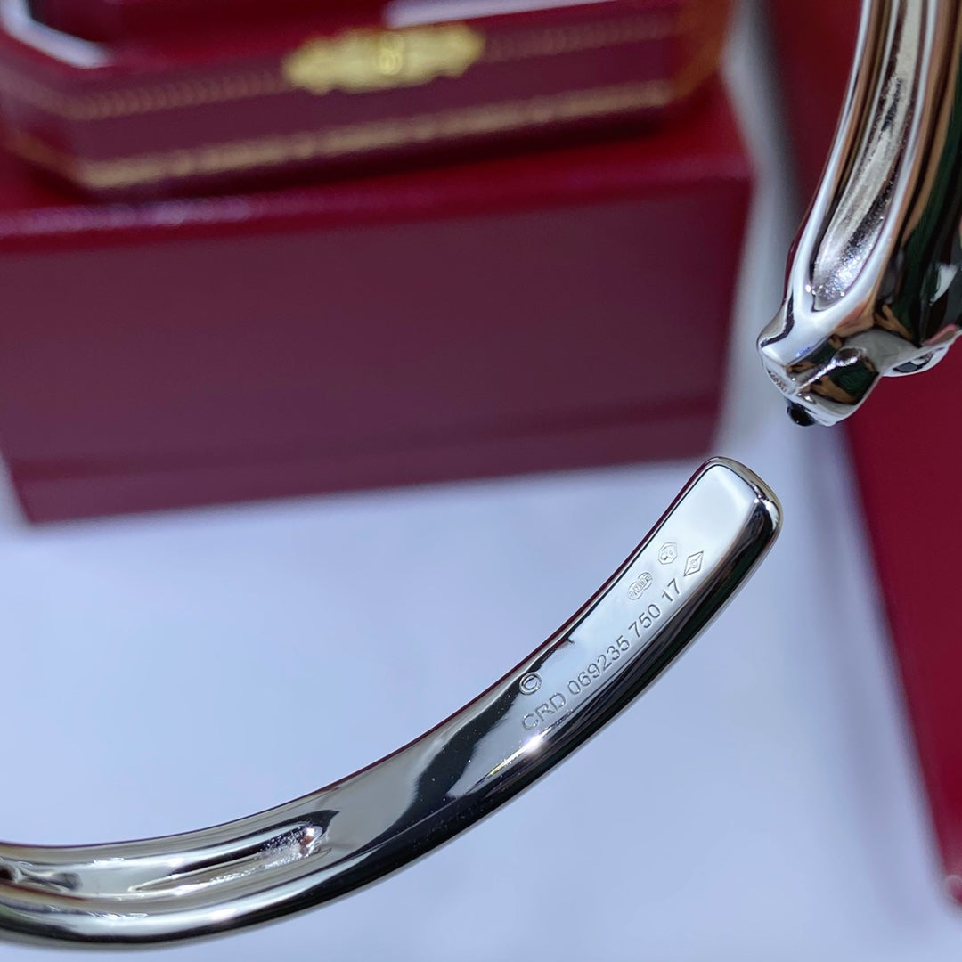 [CiCi]PANTHERE SILVER OPEN BRACELET