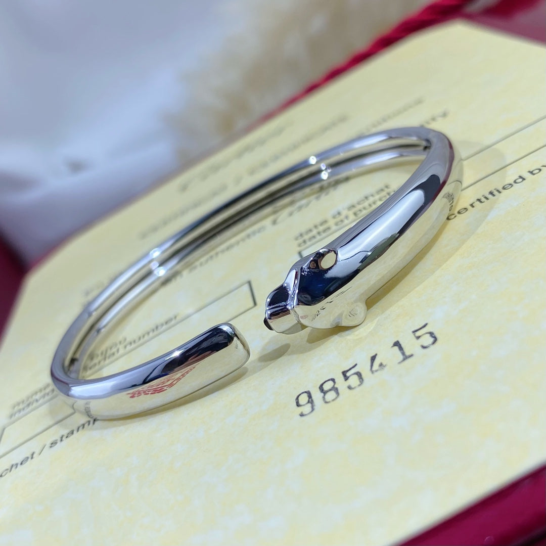 [CiCi]PANTHERE SILVER OPEN BRACELET