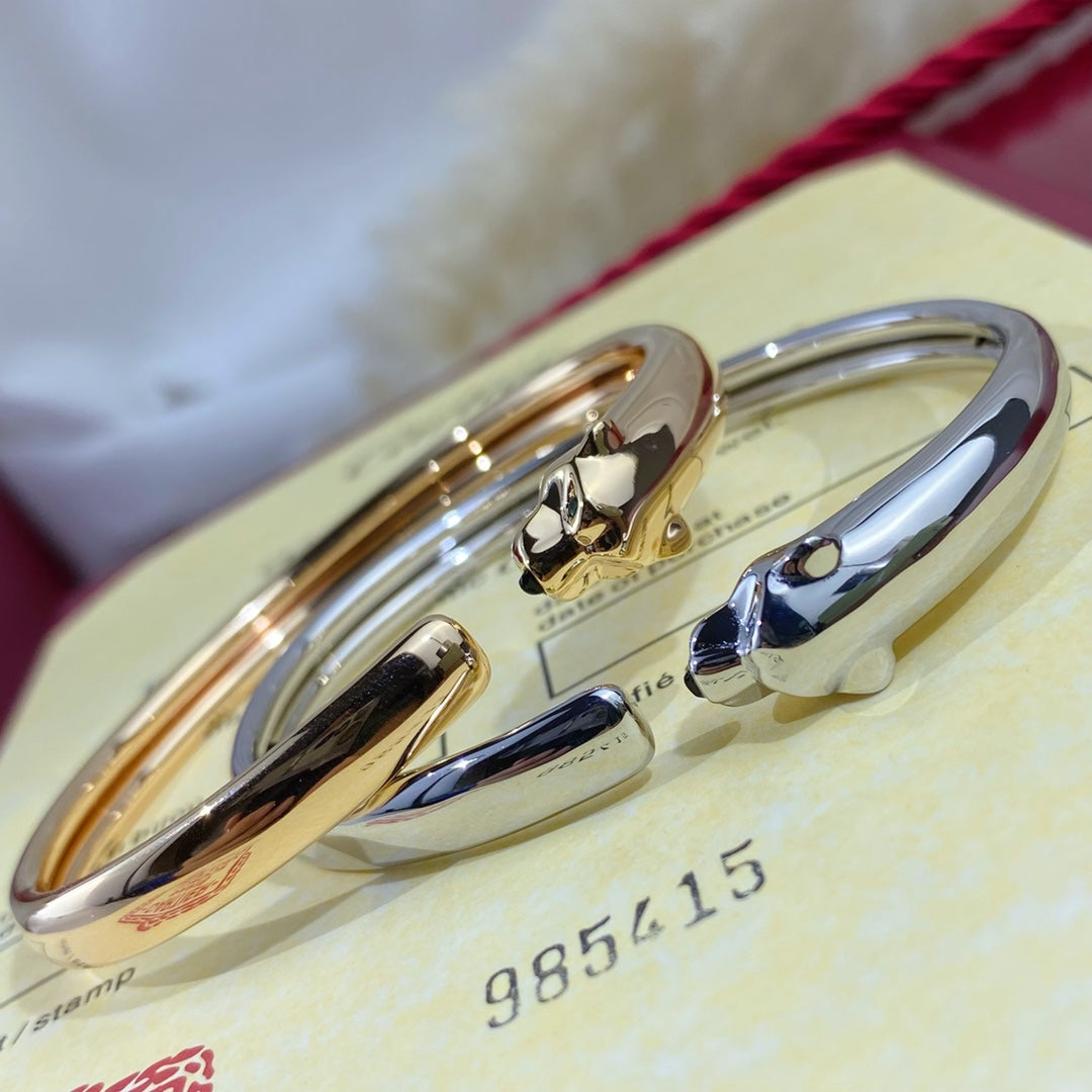 [CiCi]PANTHERE SILVER OPEN BRACELET