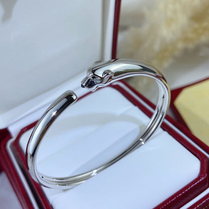 [CiCi]PANTHERE SILVER OPEN BRACELET