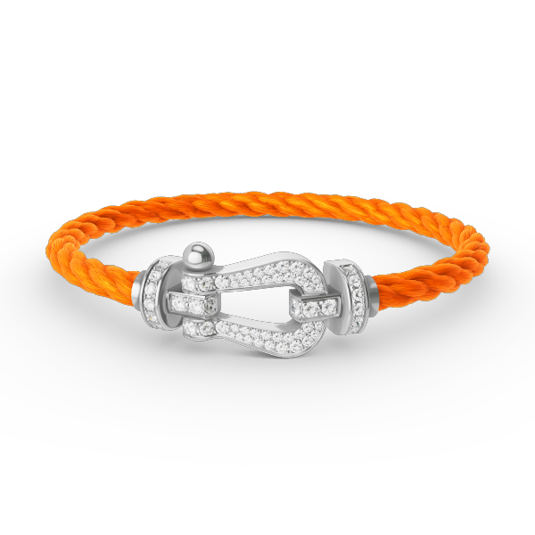 [CiCi]FORCE LARGE HORSESHOE FULL DIAMOND BRACELET SILVER