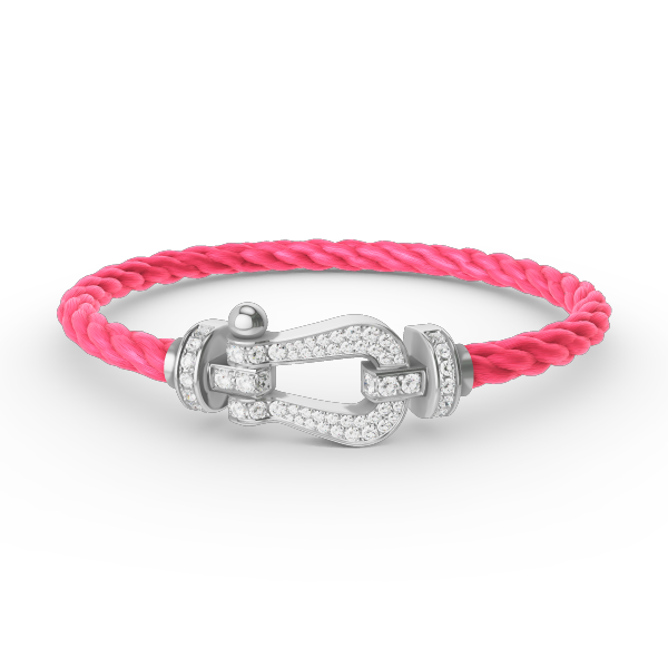 [CiCi]FORCE LARGE HORSESHOE FULL DIAMOND BRACELET SILVER