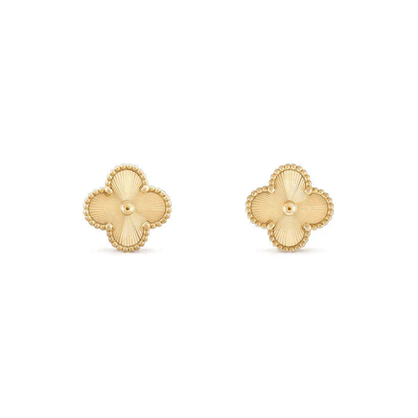 [CiCi]CLOVER MEDIUM 1 MOTIFS LASER EARRINGS