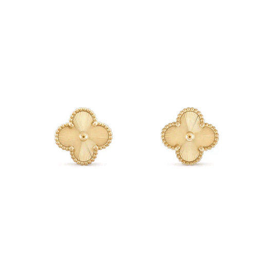 [CiCi]CLOVER MEDIUM 1 MOTIFS LASER EARRINGS