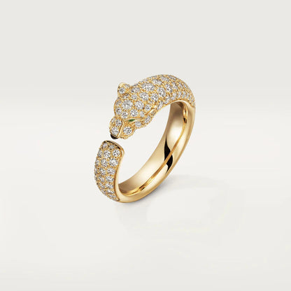 [CiCi]PANTHERE PINK GOLD DIAMOND RING