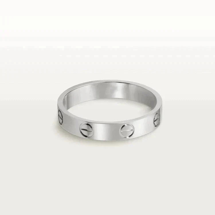 [CiCi]LOVE RING 4MM 1 DIAMOND SILVER