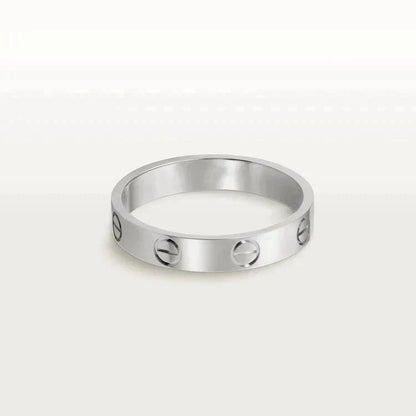 [CiCi]LOVE RING 4MM 1 DIAMOND SILVER