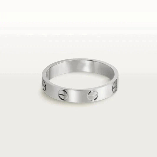 [CiCi]LOVE RING 4MM 1 DIAMOND SILVER
