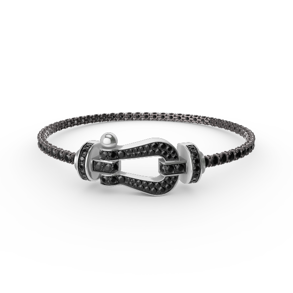 [CiCi]FORCE  LARGE HORSESHOE FULL DIAMOND TENNIS BRACELET